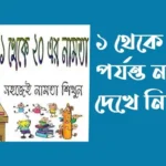 ১-থেকে-২০-পর্যন্ত-নামতা